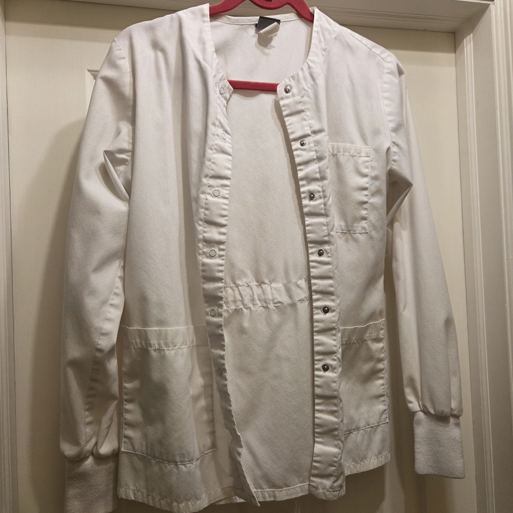 Barco Uniforms White Utility Jacket